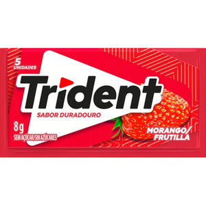 TRIDENT Chiclete Sabor Morango 8g
