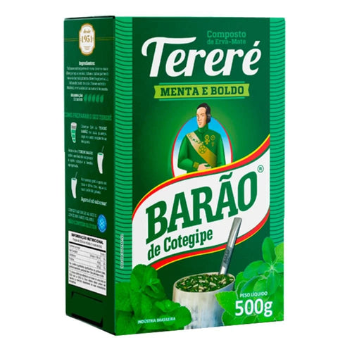 BARÃO DE COTEGIPE Erva Mate Tereré Menta e Boldo 500gr