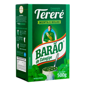 BARÃO DE COTEGIPE Erva Mate Tereré Menta e Boldo 500gr