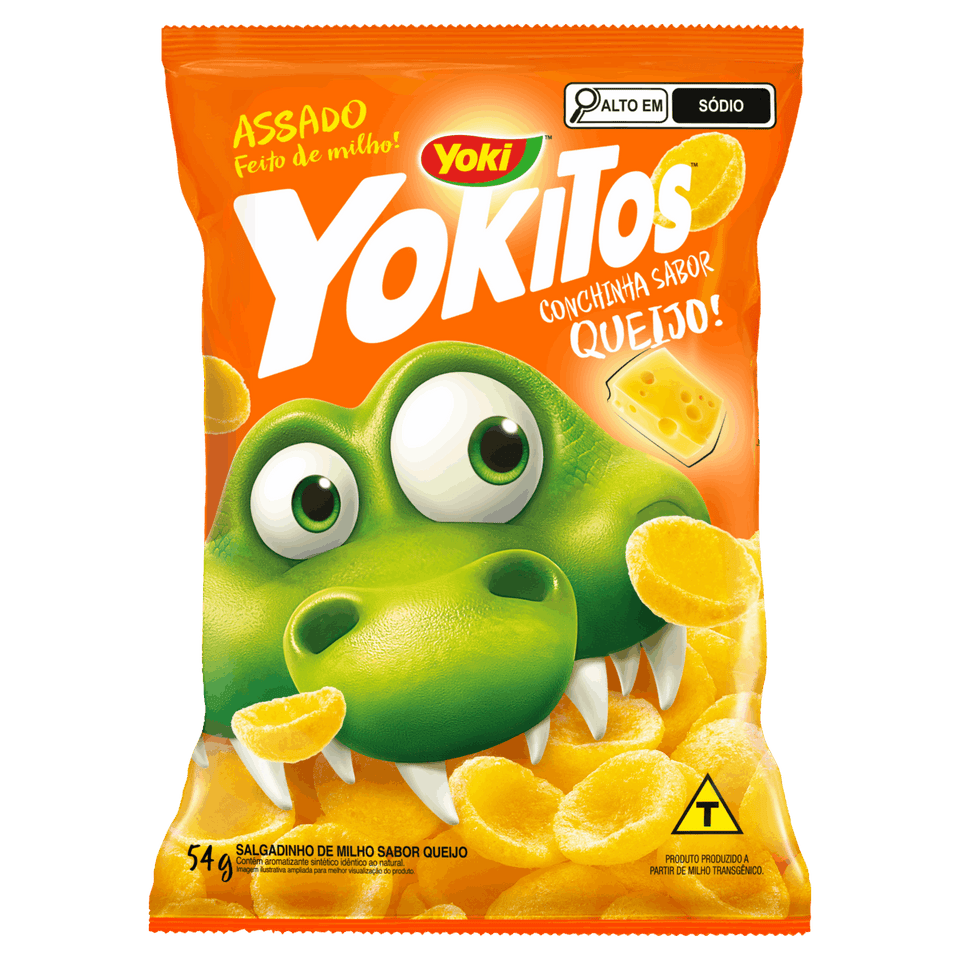 Salgadinho de Milho Sabor Queijo YOKITOS Pacote 54g