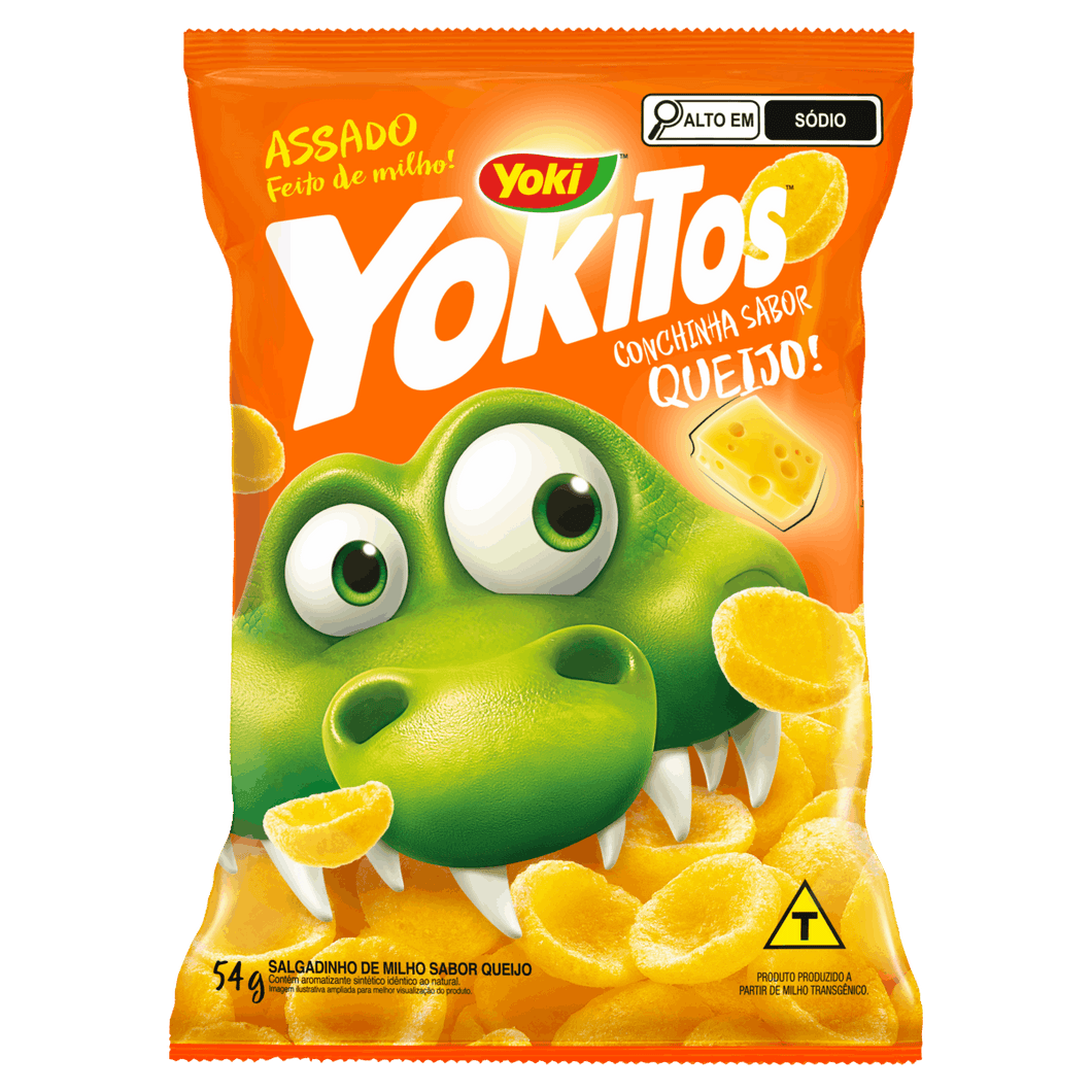 Salgadinho de Milho Sabor Queijo YOKITOS Pacote 54g