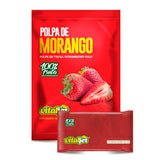 VITALJET Polpa de Morango 100g -  Pacote 4 unidades.