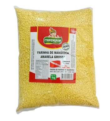 Farinha de Mandioca Amarela Grossa (Farinha de Puba) ITAPEMIRIM 1kg