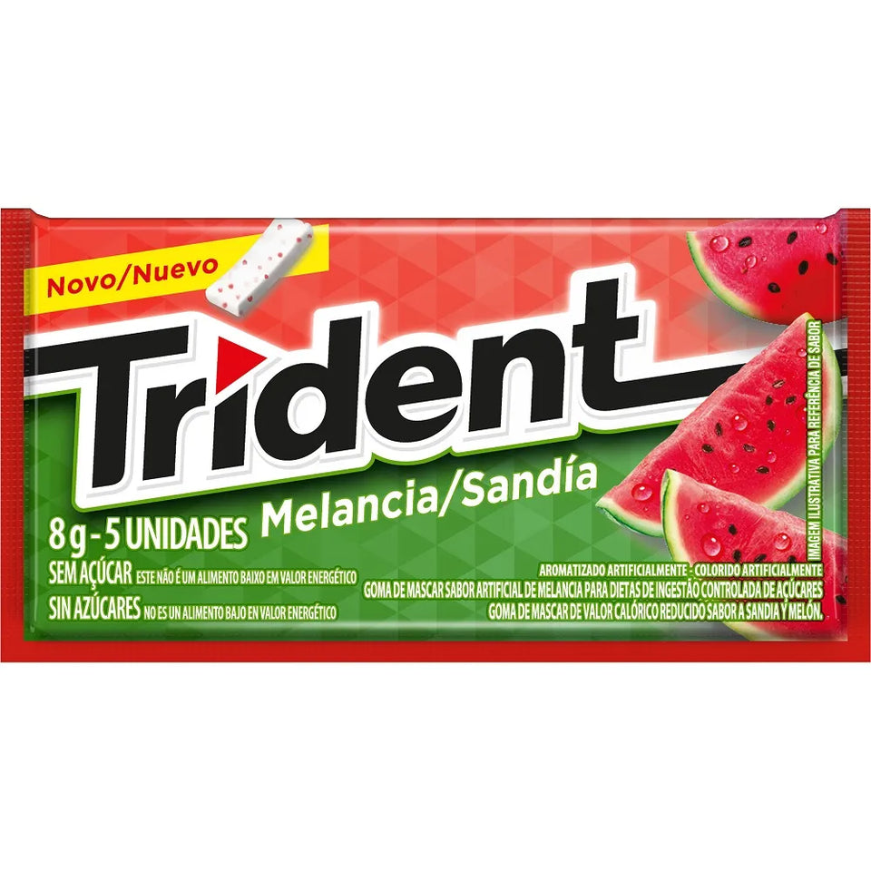 TRIDENT Chiclete Sabor Melancia 8g