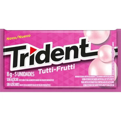 TRIDENT Chiclete Sabor Tutti Frutti 8g