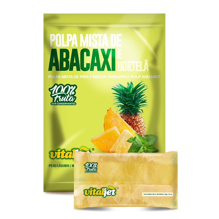VITALJET - Polpa de Abacaxi com hortelã