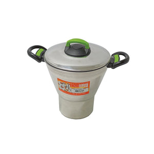 Cuscuzeira de alumínio polido N°18 2,9 l.